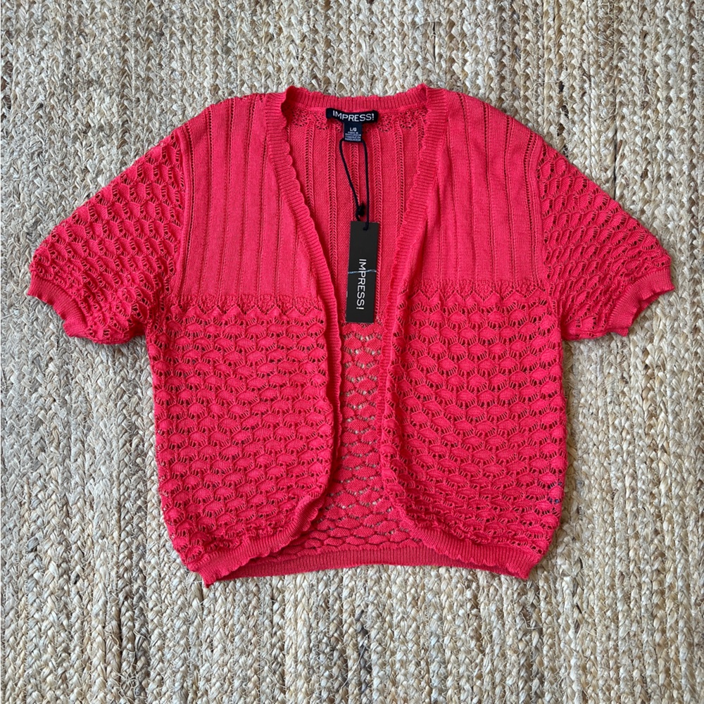 imPRESS Delicate Cable Knit Cardigan Sweater